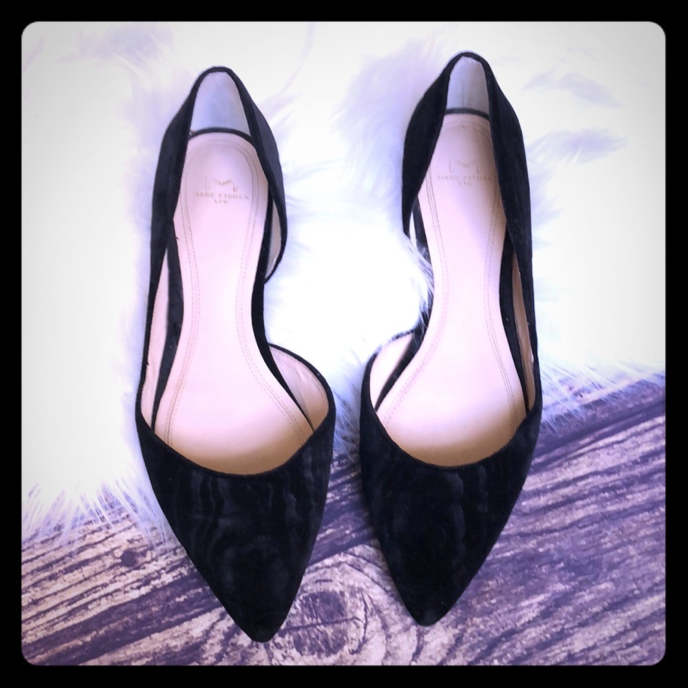Marc Fisher LTD 7 1/2 D’Orsay flats Black Velvet